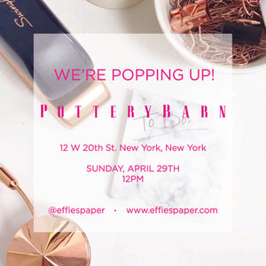 We're Popping Up at Pottery Barn!