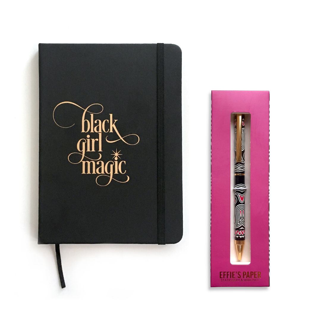 Black Girl Magic Notebook + Embrace Your Magic Pen