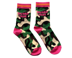 Dump Him Camouflage Socks