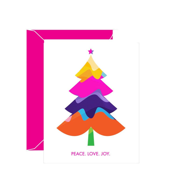 Peace.Love.Joy Christmas Greeting Card - Effie's Paper