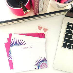 Star Burst Thank You Notes :: Boxed Stationery Set