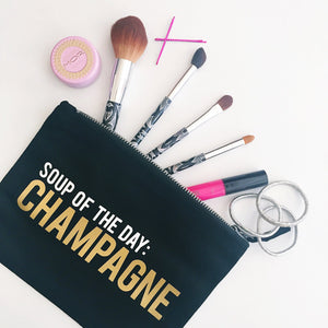 Soup Of The Day - Champagne :: Makeup Bag,   - Effie's Paper