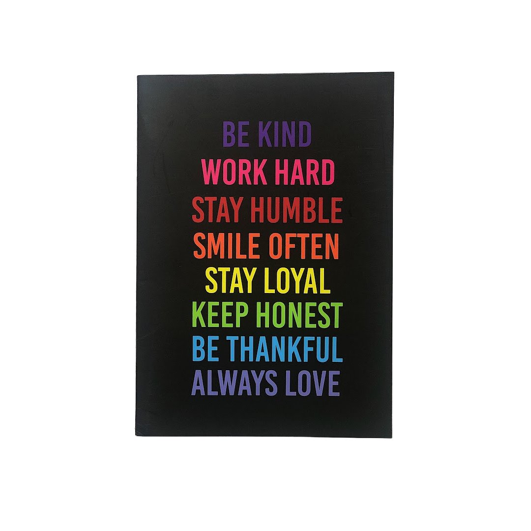 Be Kind Mantra :: Stitched Notebook