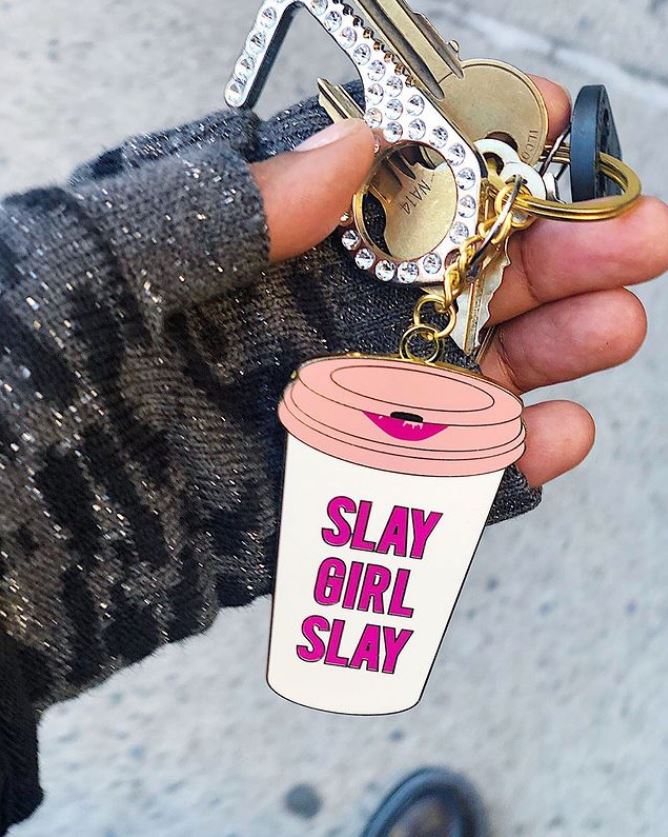 Slay Girl Slay :: Enamel Key chain